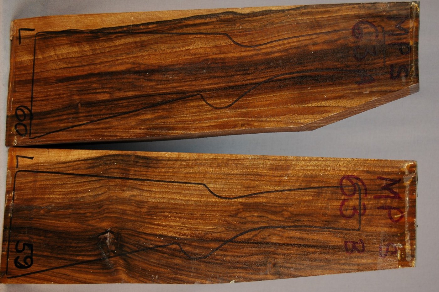 Right side of MPS 63A & 63B stockwood blank