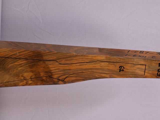 Right side of QTD 005 stockwood blank