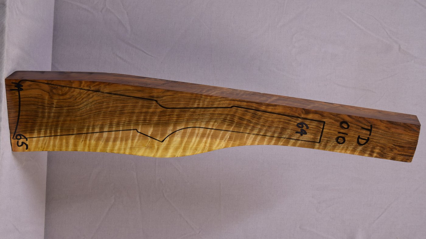 Right side of TD 010 stockwood blank