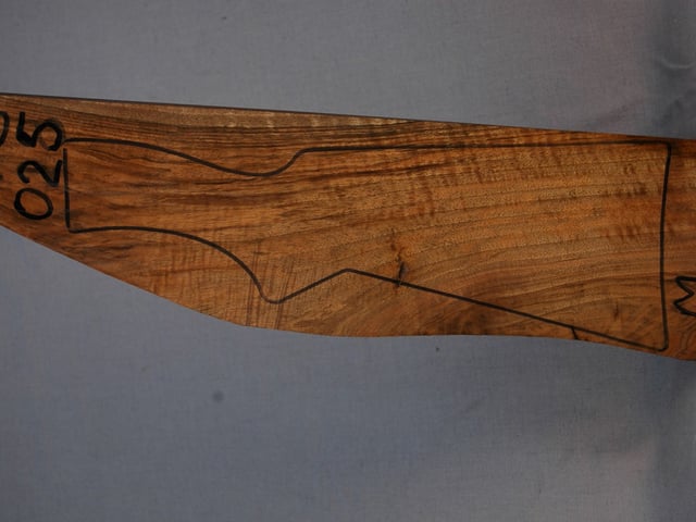 Left side of VS 025 stockwood blank