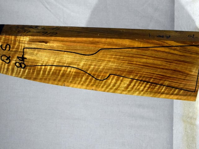 Left side of QS 084 stockwood blank