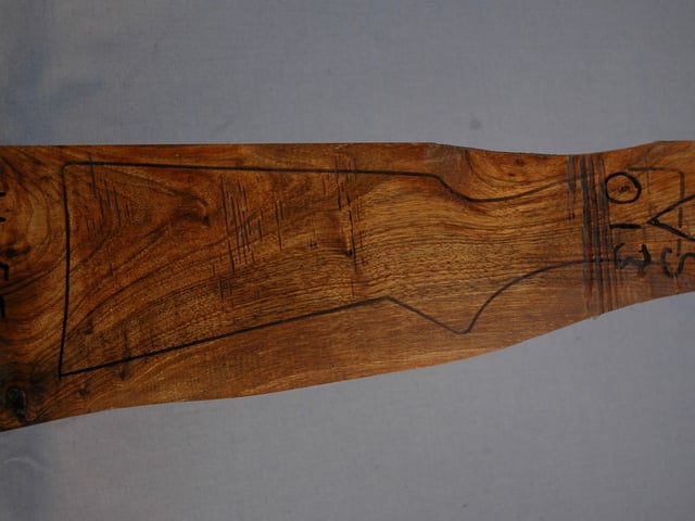 Right side of VS 013 stockwood blank