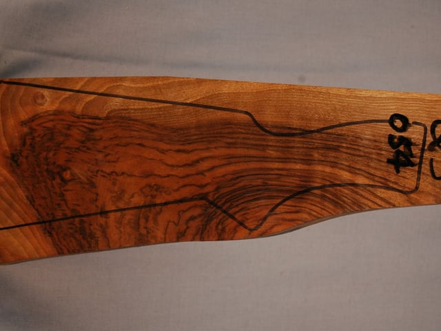 Right side of QS 054 stockwood blank