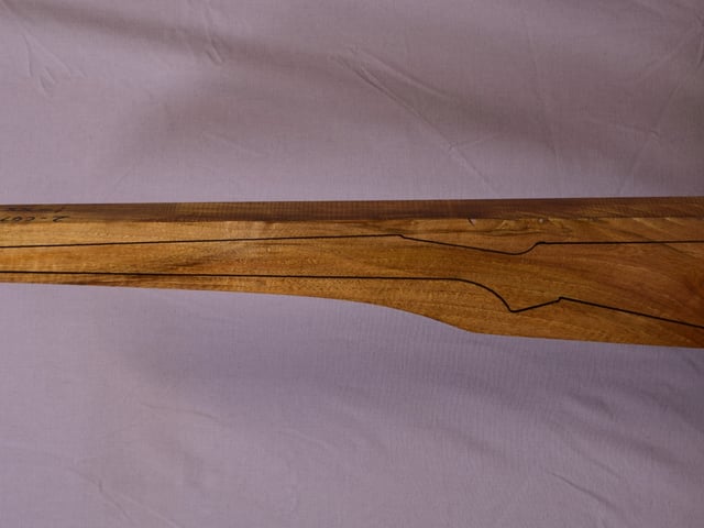 Left side of TR 237 stockwood blank