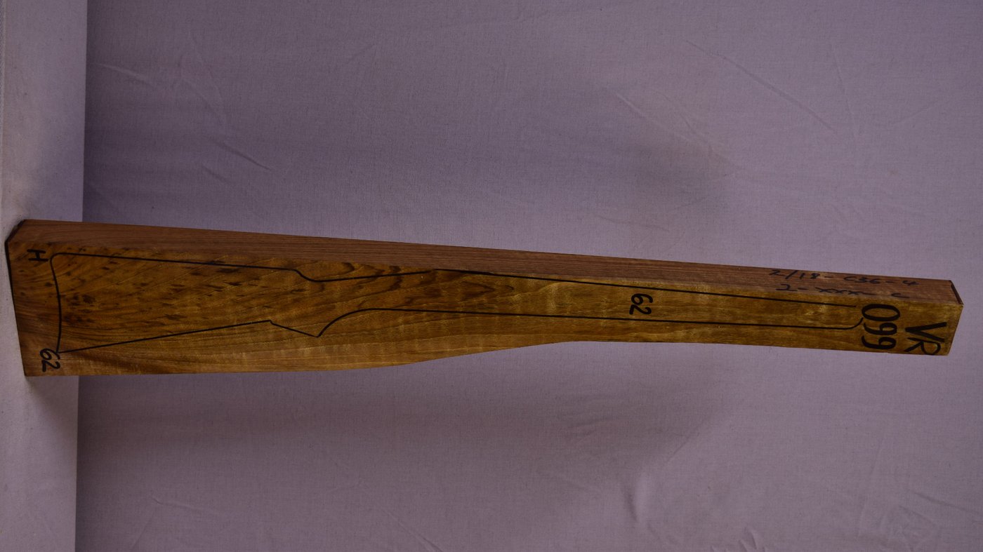 Right side of VR099 stockwood blank