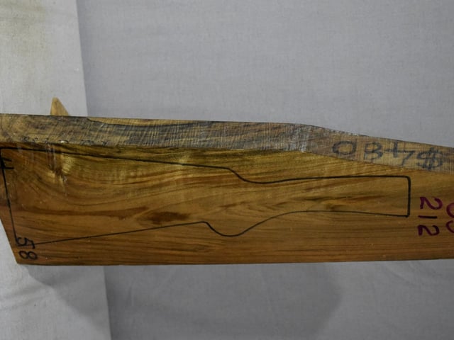 Right side of SS 212 stockwood blank