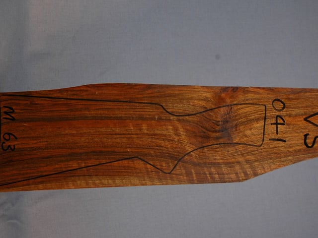 Right side of VS 041 stockwood blank