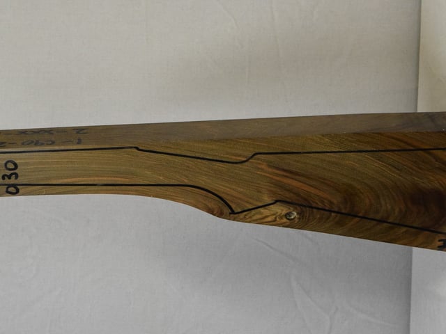 Left side of NTD 030 stockwood blank