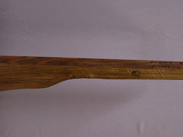 Right side of QR 174 stockwood blank