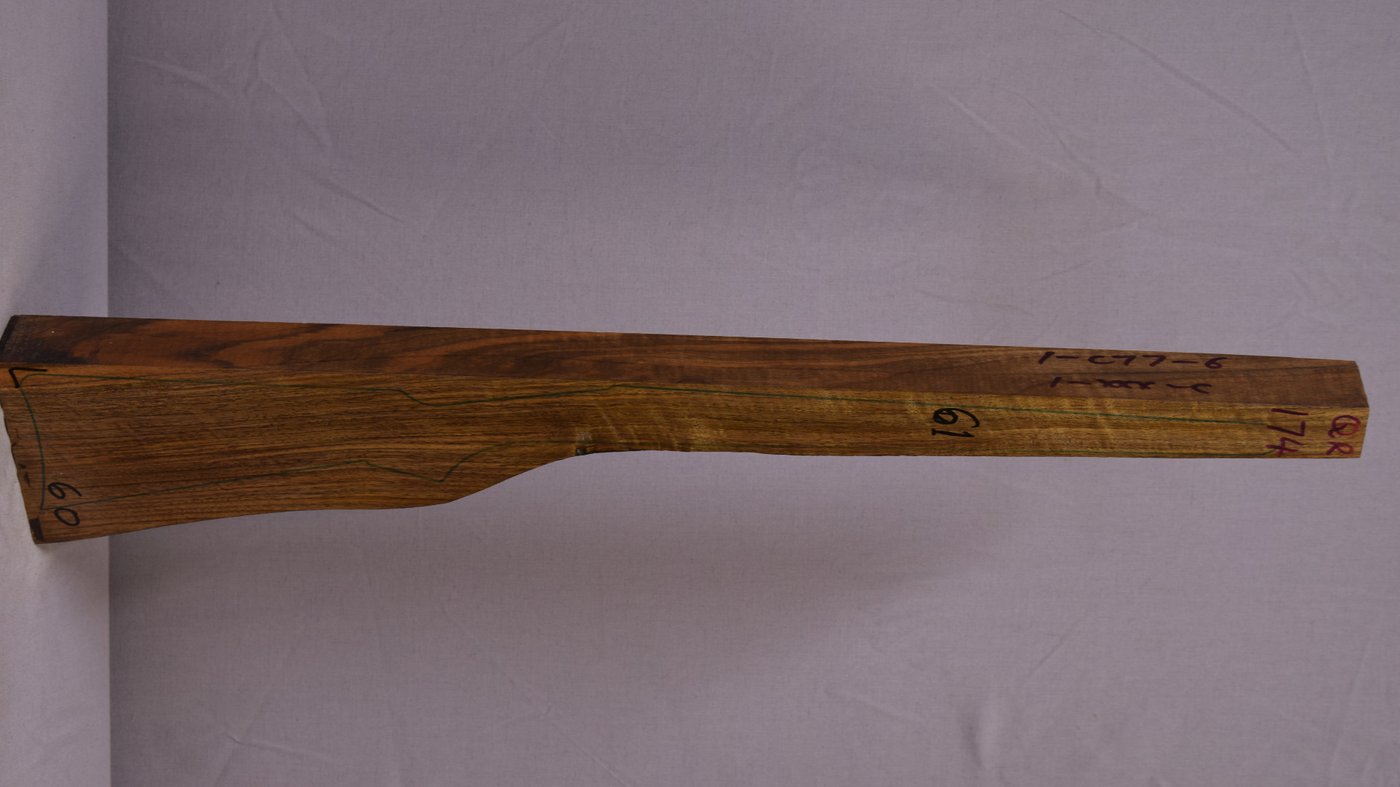 Right side of QR 174 stockwood blank