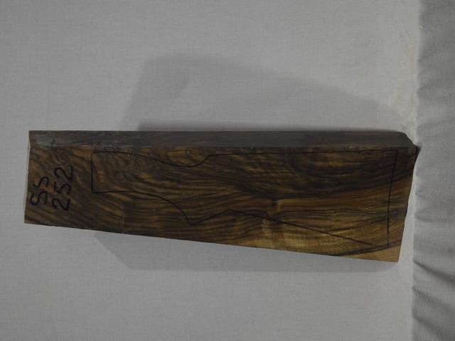 Left side of SS 252 stockwood blank
