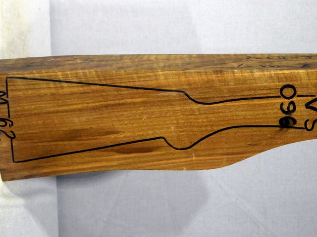 Right side of VS 096 stockwood blank