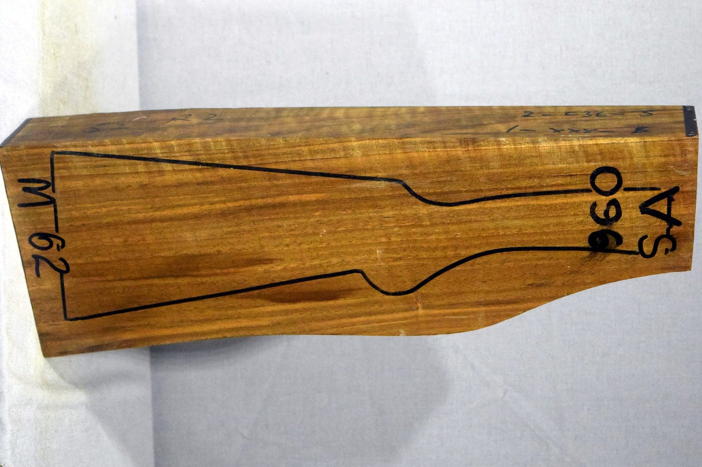 Right side of VS 096 stockwood blank