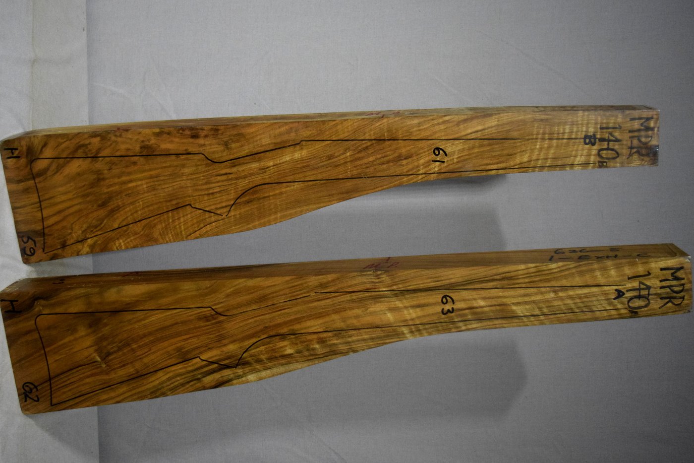 Right side of MPR 140A & 140B stockwood blank