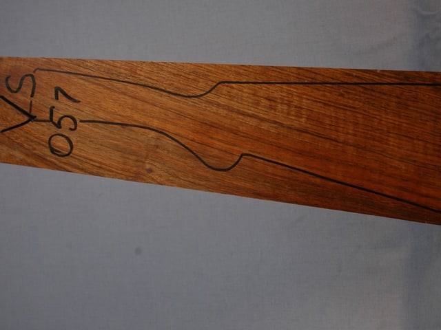 Left side of VS 057 stockwood blank