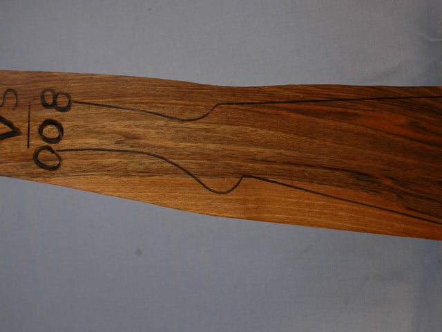 Left side of VS 008 stockwood blank