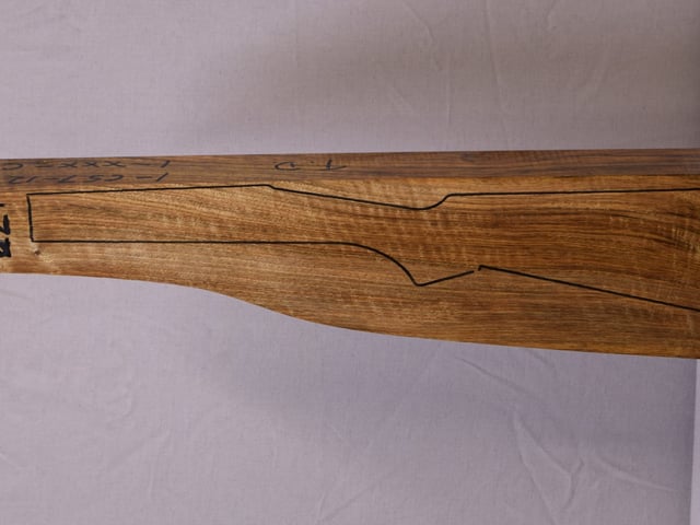 Left side of QTD 021 stockwood blank