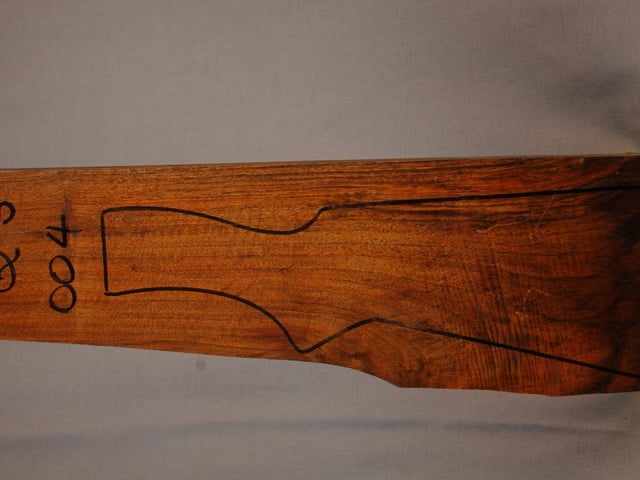 Left side of QS 004 stockwood blank
