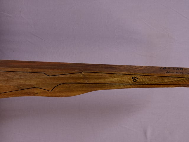 Right side of TR 92 stockwood blank