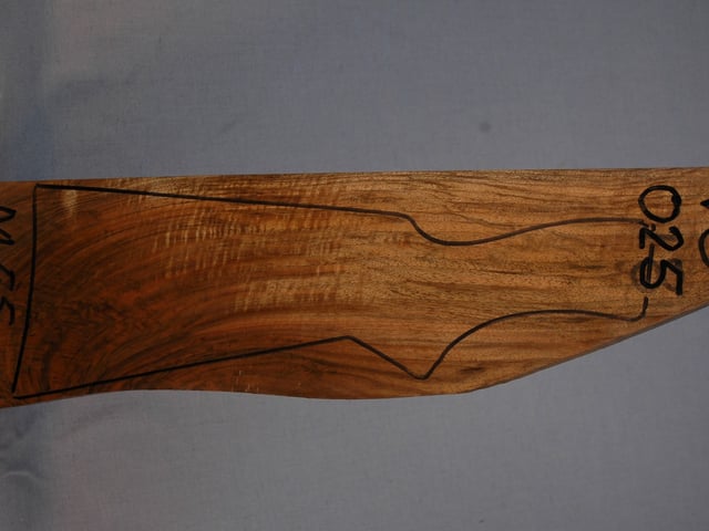 Right side of VS 025 stockwood blank