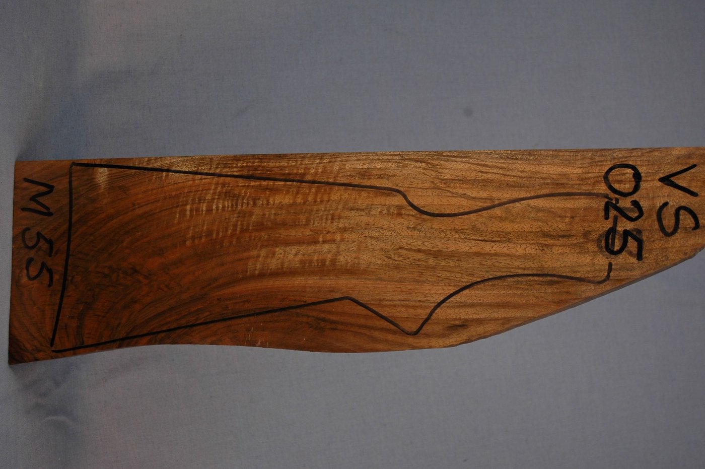 Right side of VS 025 stockwood blank