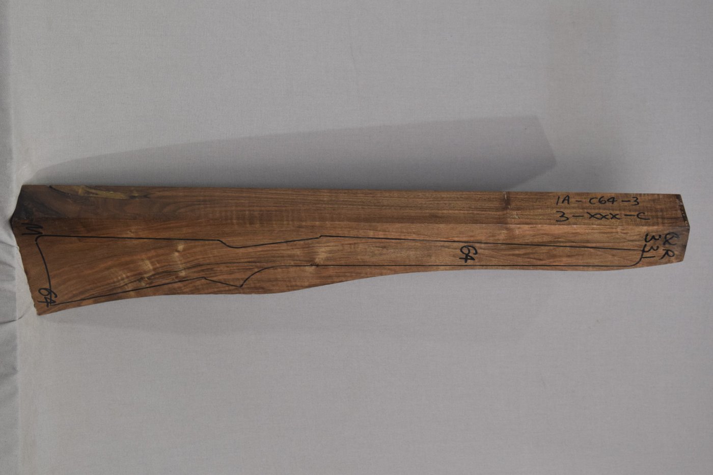 Right side of QR 331 stockwood blank