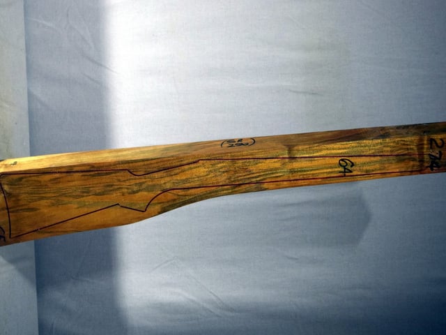 Right side of QR274 stockwood blank