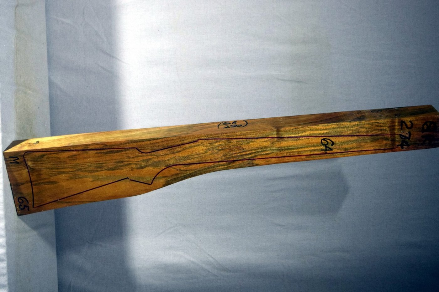 Right side of QR274 stockwood blank