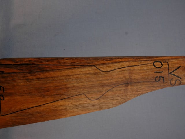 Right side of VS 015 stockwood blank