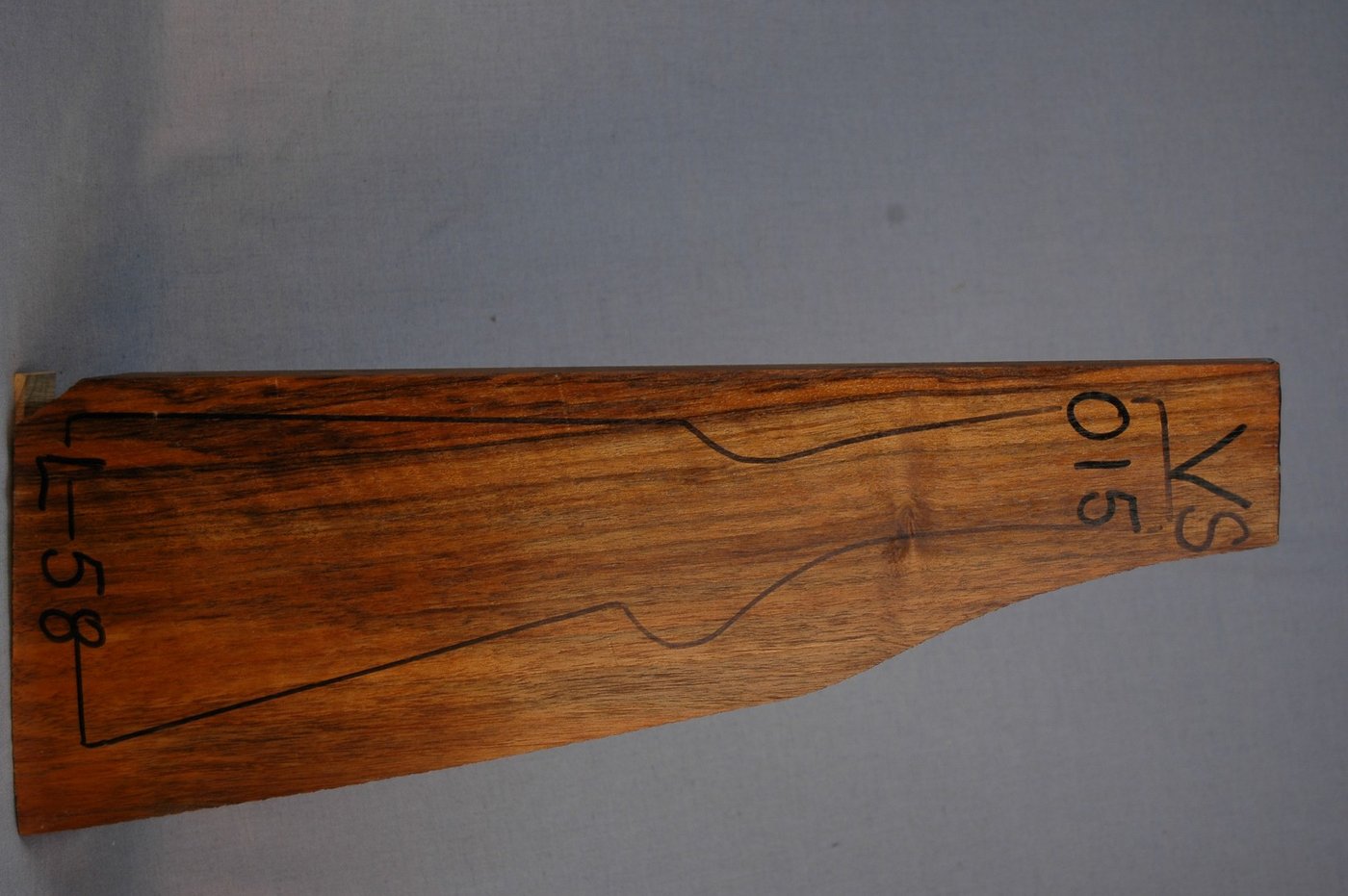Right side of VS 015 stockwood blank