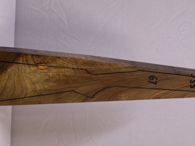 Right side of QTD 035 stockwood blank