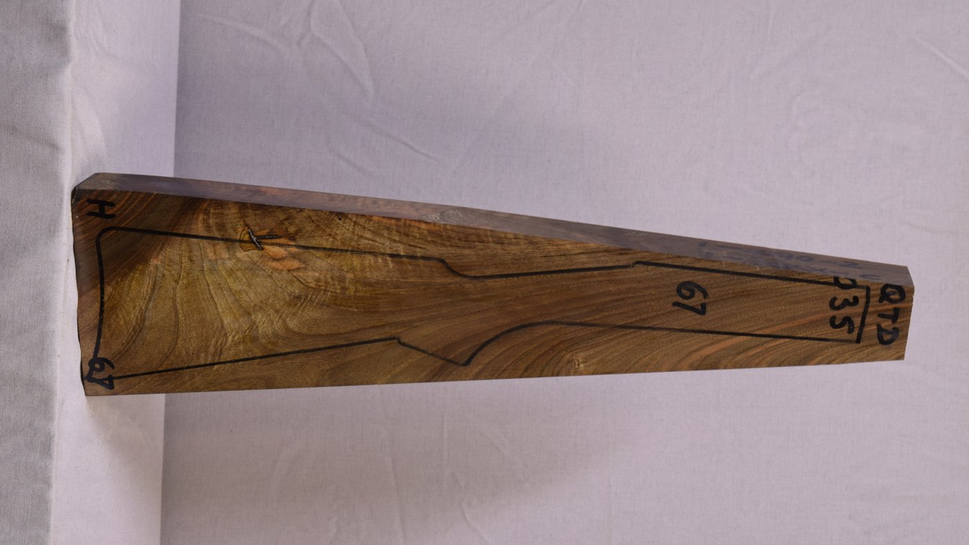 Right side of QTD 035 stockwood blank