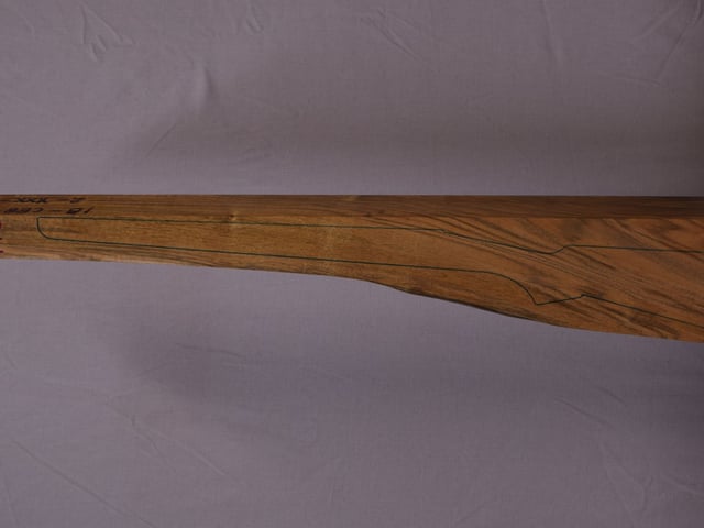 Left side of QR 149 stockwood blank