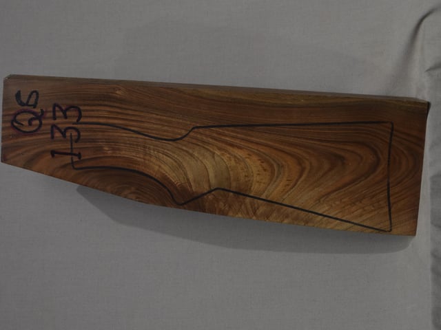 Left side of QS 133 stockwood blank