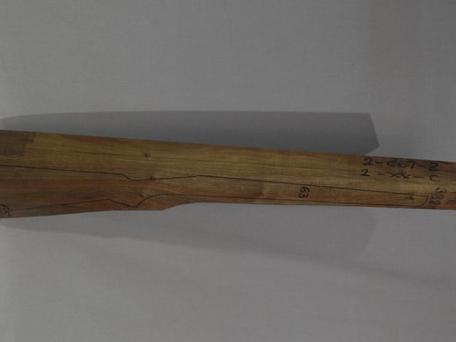 Right side of TR 382 stockwood blank