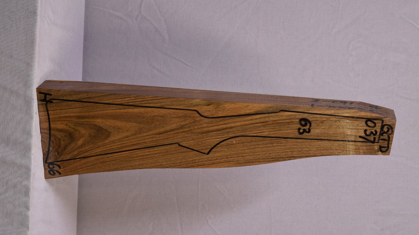 Right side of QTD 037 stockwood blank