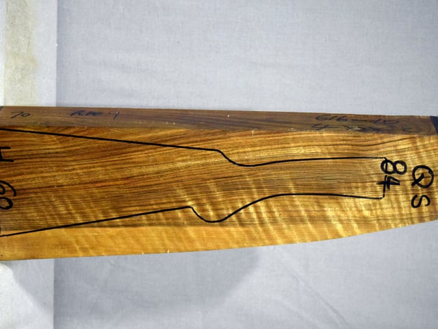 Right side of QS 084 stockwood blank