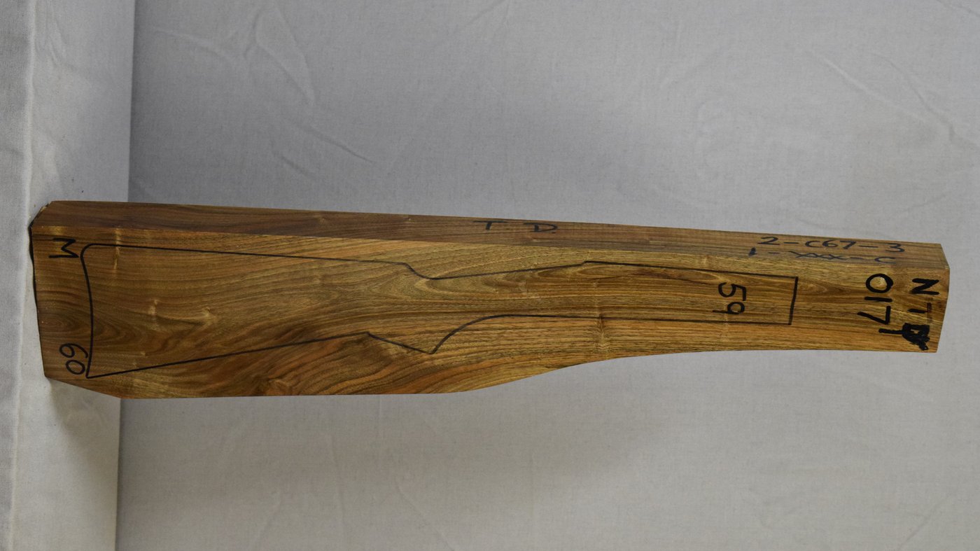 Right side of NTD 017 stockwood blank