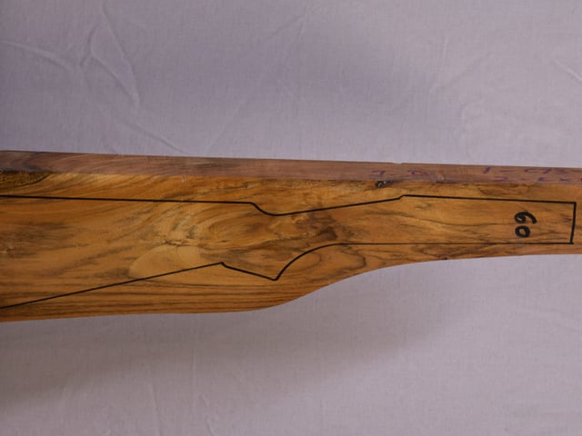 Right side of QTD 010 stockwood blank