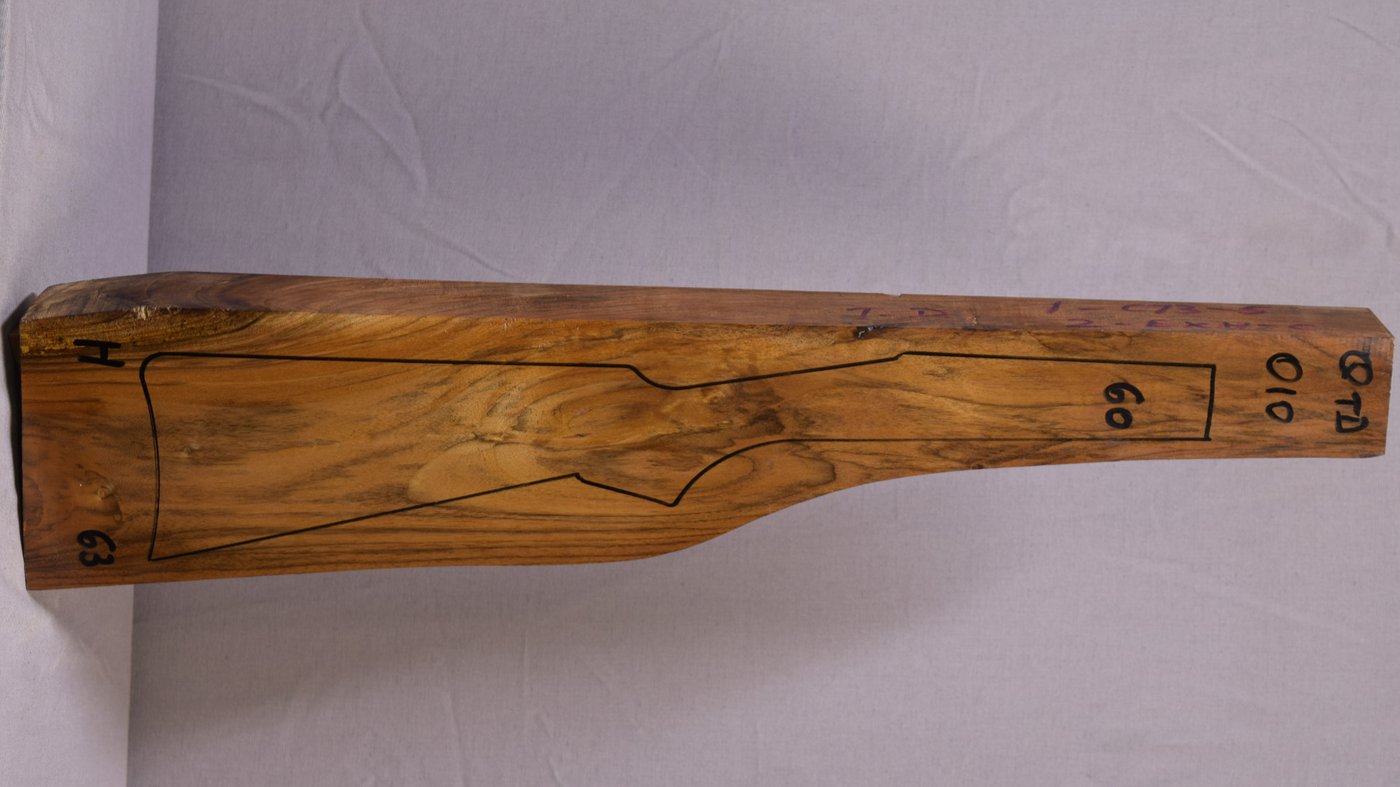 Right side of QTD 010 stockwood blank