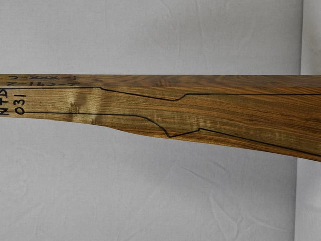 Left side of NTD 031 stockwood blank