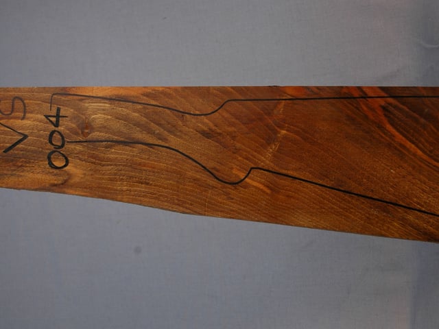 Left side of VS 004 stockwood blank