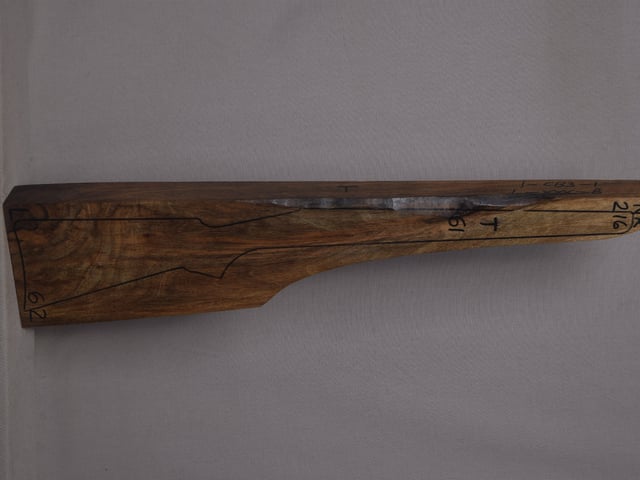 Right side of NR 216 stockwood blank