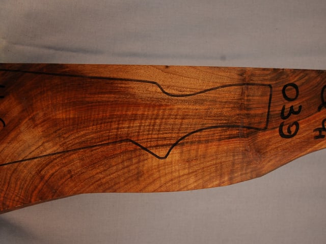Right side of QS 039 stockwood blank
