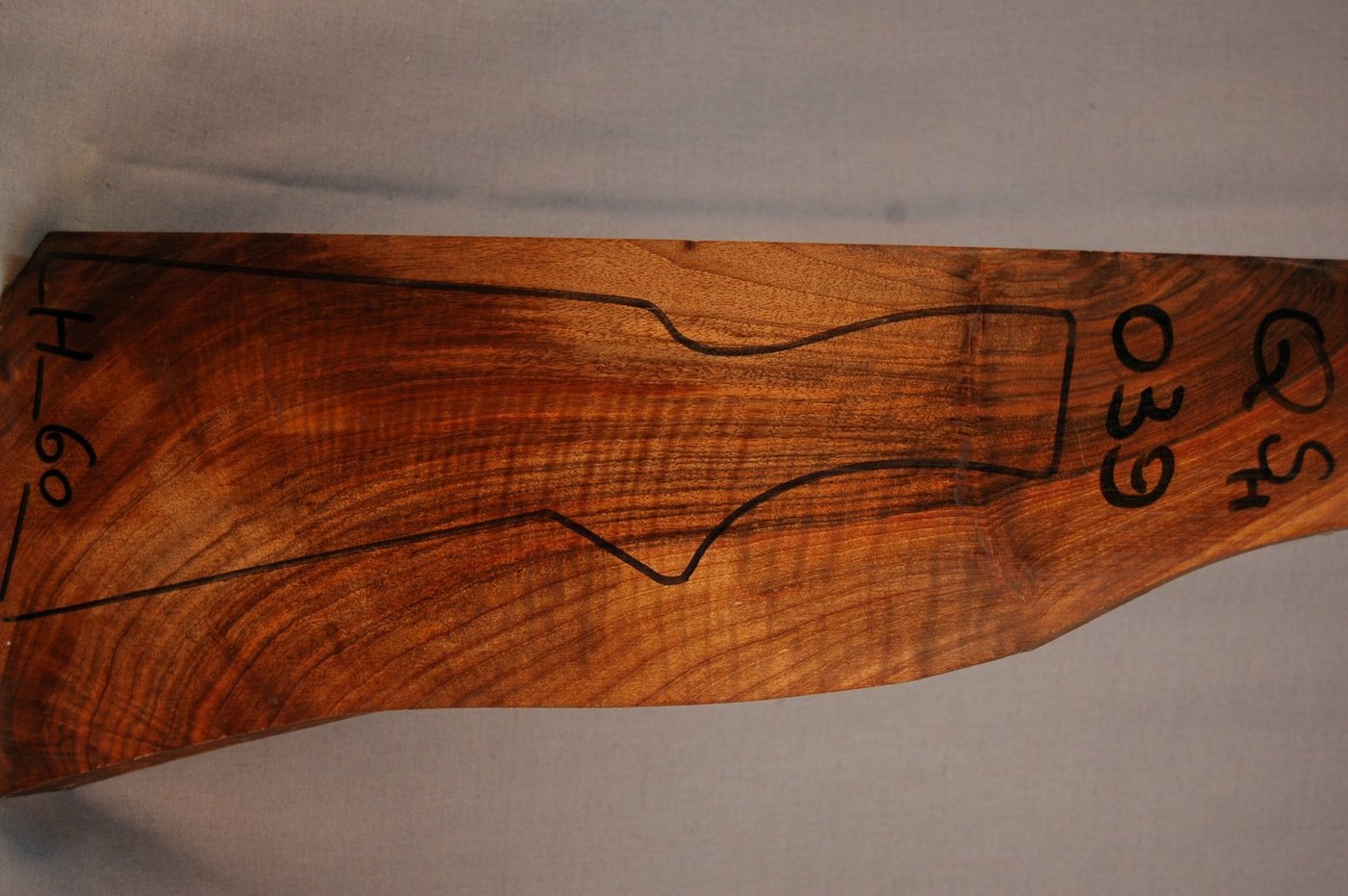 Right side of QS 039 stockwood blank