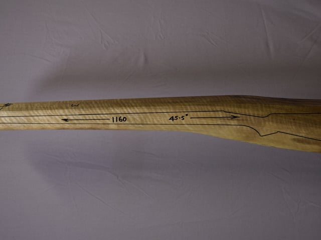 Left side of TM 019 stockwood blank