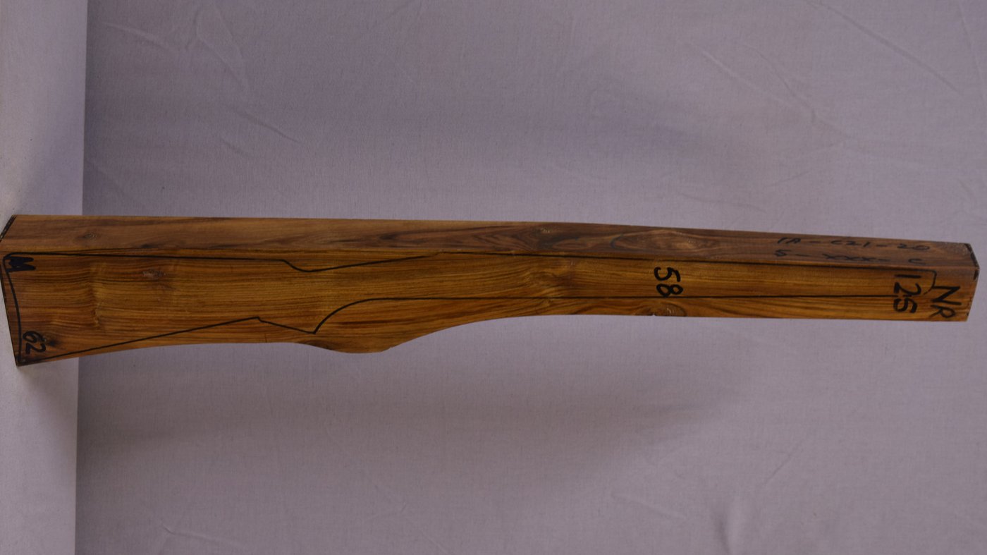 Right side of NR 125 stockwood blank