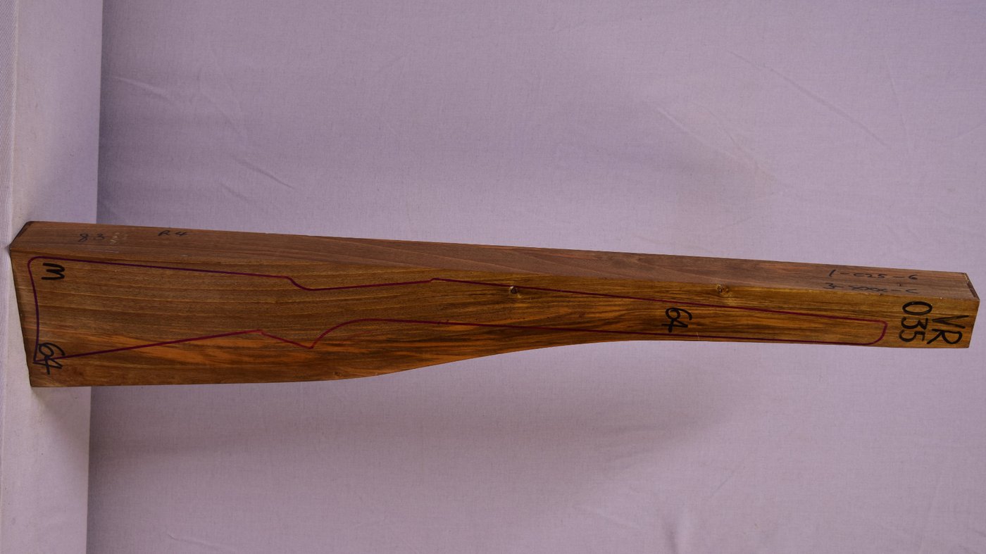 Right side of VR035 stockwood blank