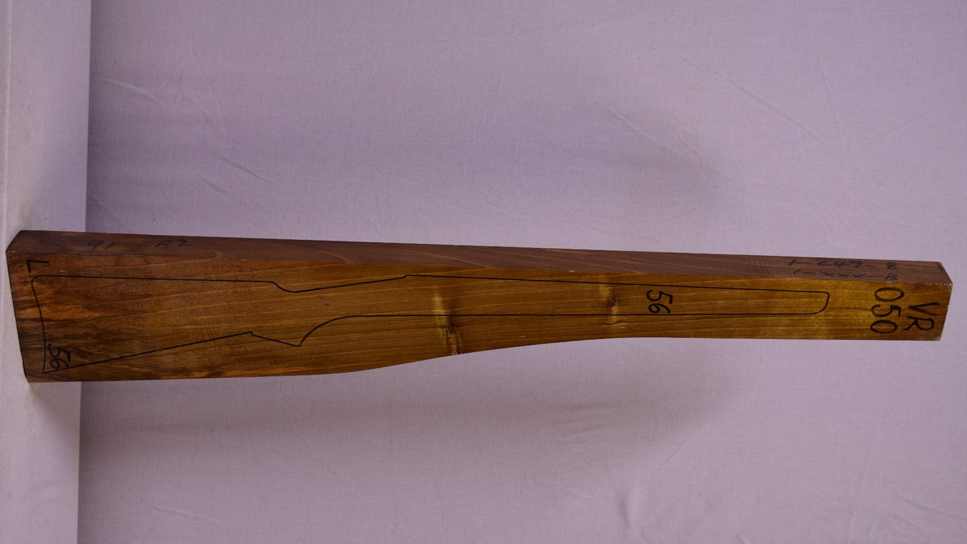 Right side of VR050 stockwood blank