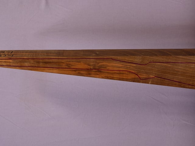 Left side of VR038 stockwood blank
